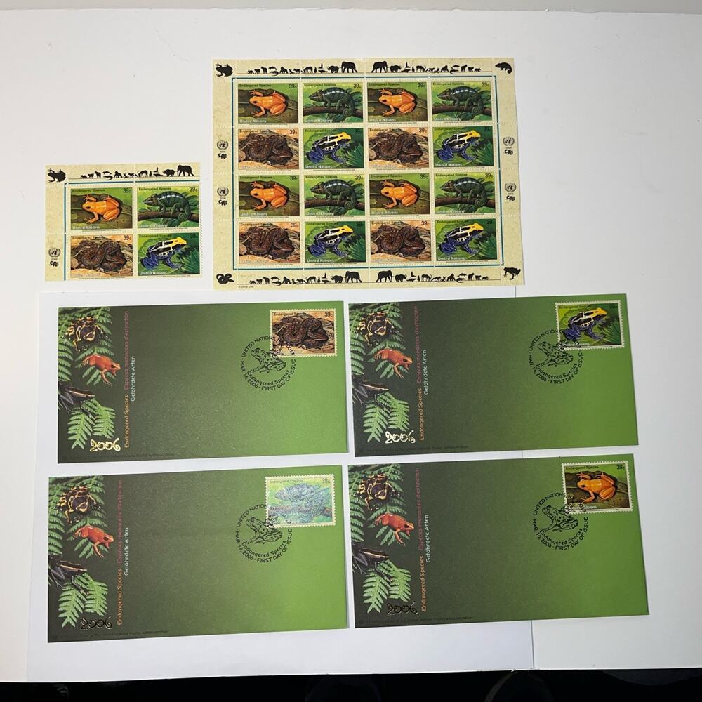 UN New York #Mi1015-Mi1018 MNH M/S 2006 Endangered Species XIV [908-911]